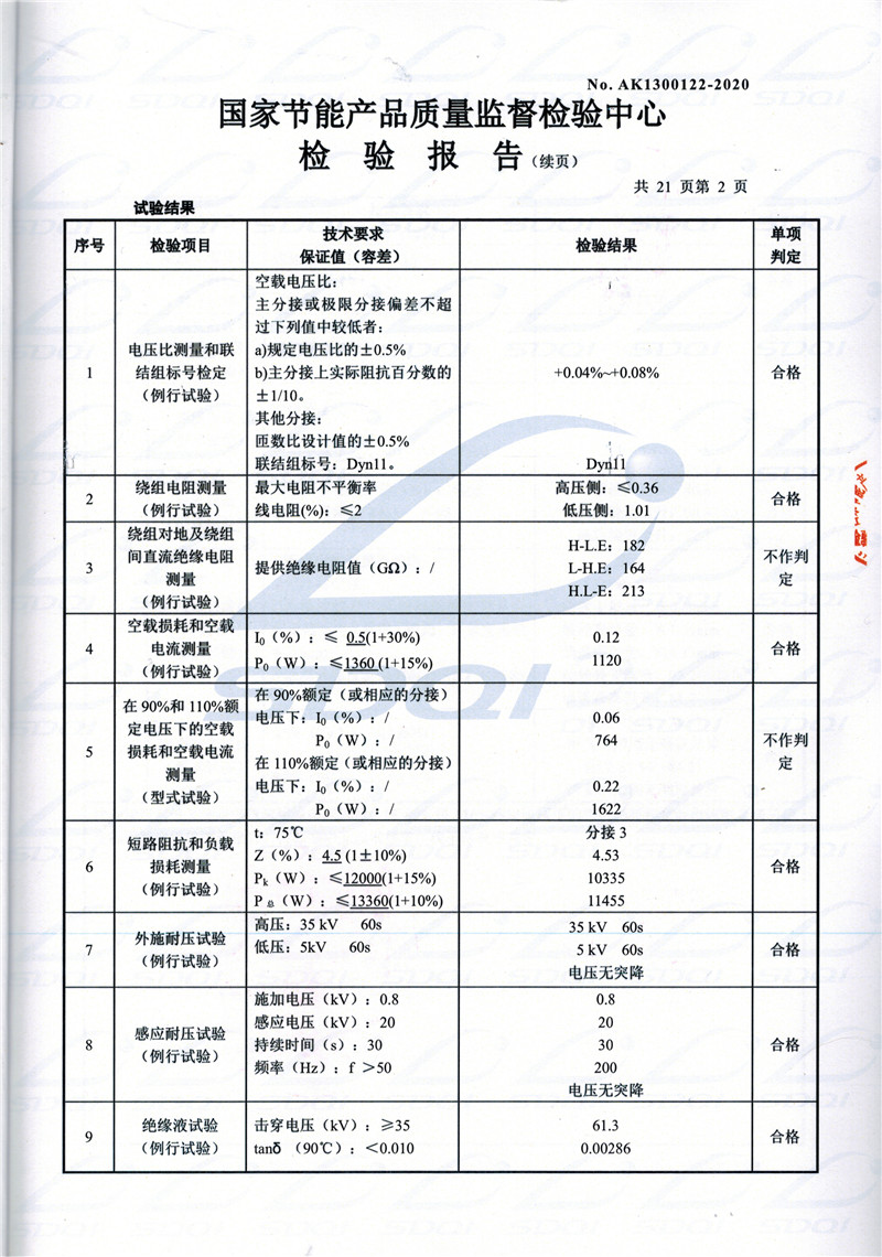 高低压试验报告-S11-1250青浦青浦青浦油浸式变压器-2.jpg